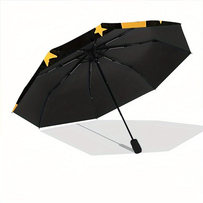1pc Moon Cat Automatic Open/Close Umbrella, Portable Folding Umbrella for Travel, Themed Events, It is suitable as a gift for various festivals, Outdo