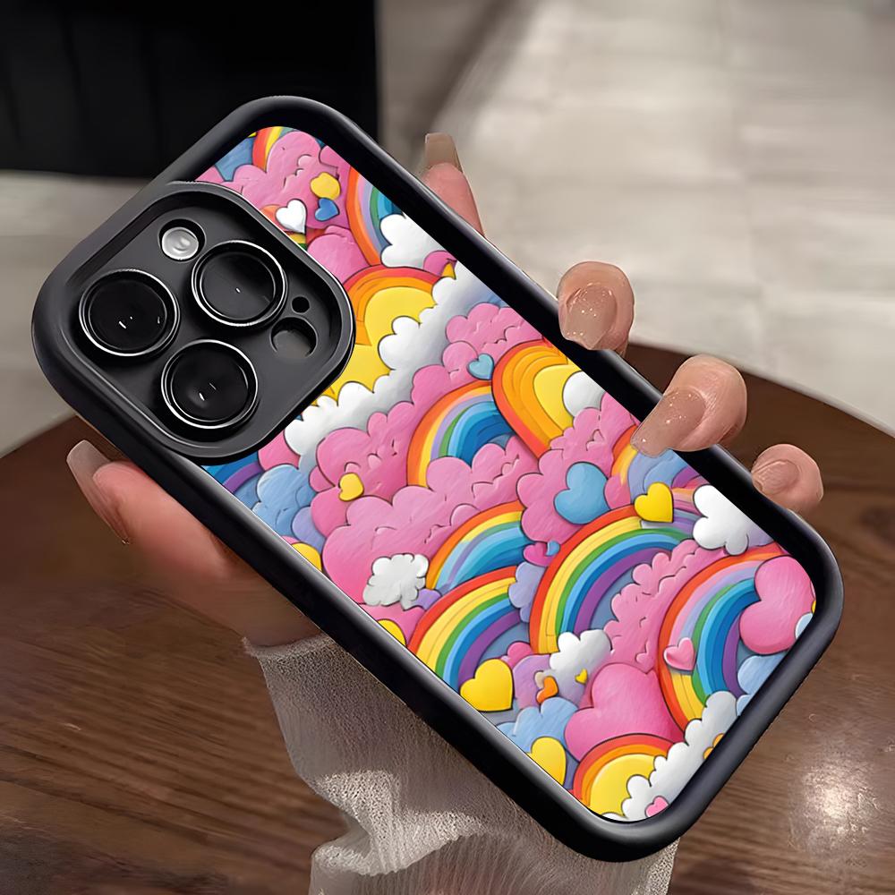 

Cartoon R-Rainbow Brite Phone Case For IPhone 17 Pro Max 15 Pro 16 14 Plus 12 13 Mini 11 Pro Shockproof Soft Cover iPhone17 Pro Max