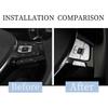 Compatible with VW Volkswagen Golf MK7 Passat B8 Tiguan Arteon Car Steering Wheel Acc Button Switch Volume Button Trim Cover Sticker (Button with CNL