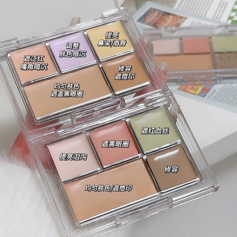 Famoty Concealer Cream For Acne Marks Dark Circles Brightening Makeup For Students