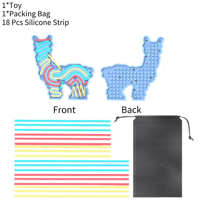 

Sensory Activity Board Soft Silicone Toy For Kids In Gentle Colors Ideal For Development синій