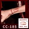 Nuovi Tatuaggi Impermeabili di Halloween Horror Cicatrice Faccia - Adesivi Trucco Opachi per Feste Festival