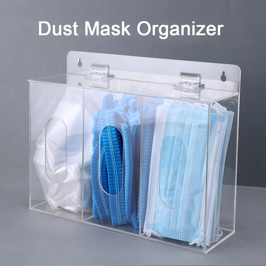 Acryl Gesichtsmasken- und Handschuhspender Aufbewahrungsbox Halter Für Labor Klares Acryl Einweg