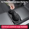 For Tesla Model YL 2026 Y Juniper Water Cup Holder Silicone Cup Holder Central Control Water Cup Holder Interior Accessories