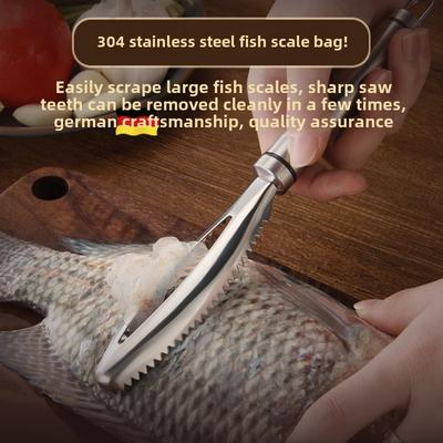 Stainless Steel Fish Scale Planer Household Kitchen Brush Knife Phosphorus Removal Scraping Phosphorus Removal Artifact Fish Killing Tool