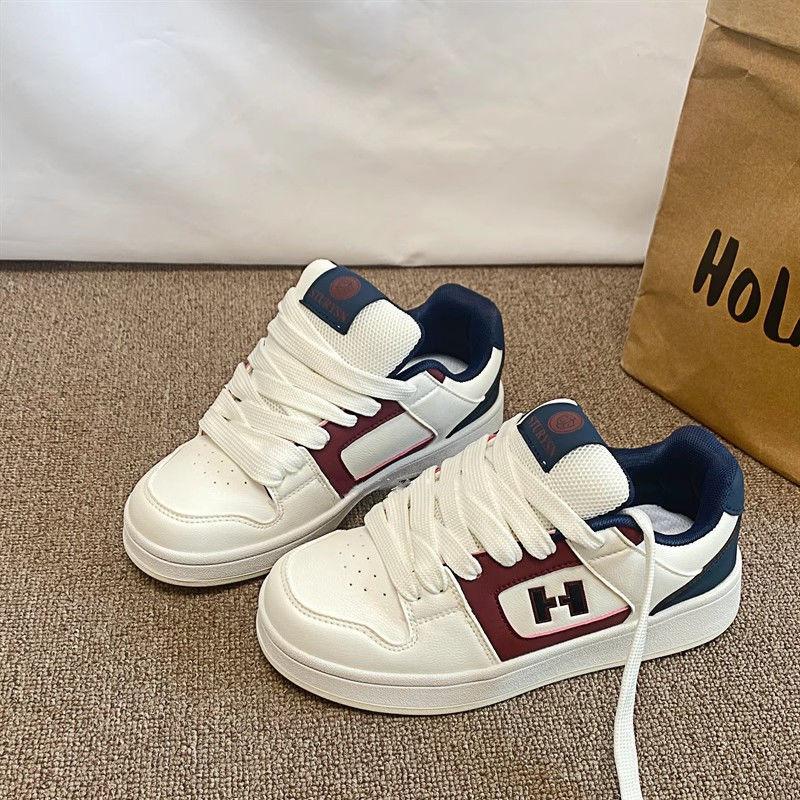 

Light yellow niche bread shoes student board shoes trend autumn new platform casual sports shoes 40