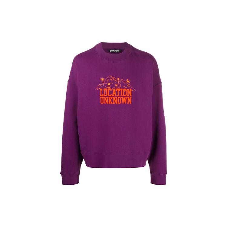 Palm Angels Location Unknown crew neck sweatshirt PMBA026F21FLE0033720