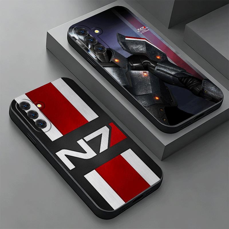 Soft Phone Case For Samsung A17 A37 A57 A16 A36 A56 A15 A35 A55 N7 Mass Effect A14 A34 A54 A13 A33 A53 A27 A26 A25 A24 A23 A07 A