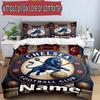 3pcs Duvet Cover Set (1*Duvet Cover + 2*Pillowcase, Without Core), Custom Name Chelsea Football Club Pattern Bedding Set, Home Bedroom Decor Gift