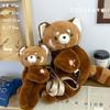 Plush Toy Raccoon Doll Crossbody Bag Plush Animal Shoulder Bag Creative Children School Bag  Gift