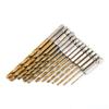 13-Piece Titanium-Plated High-Speed Steel Hex Shank Drill Bit Set for Wood and Plastic