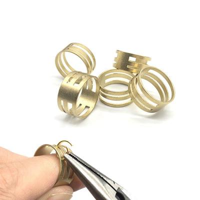 6 Adet YENİ Kendin Yap Ham Pirinç Halka Aparatları Açık/Kapalı Alet Takı Yapımı İçin 19x9mm