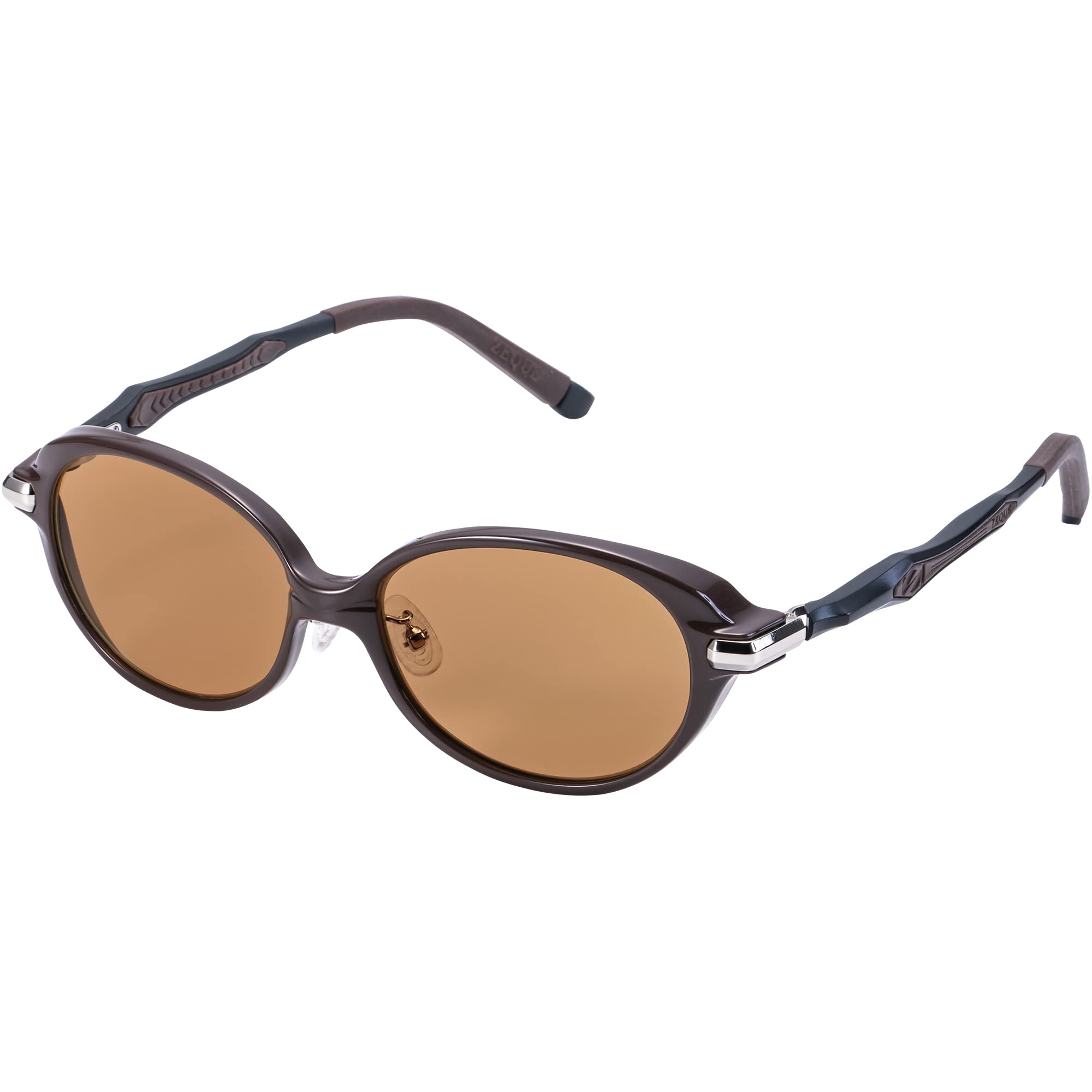 

Zeque Belle Polarized Sunglasses Dark Brown Black LUSTER ORANGE F-2087 &