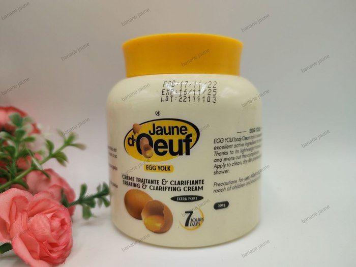 Crème Éclaircissante - Jaune d'Oeuf - 300g - Traitante - Clarifiante - Tous Types De Peau