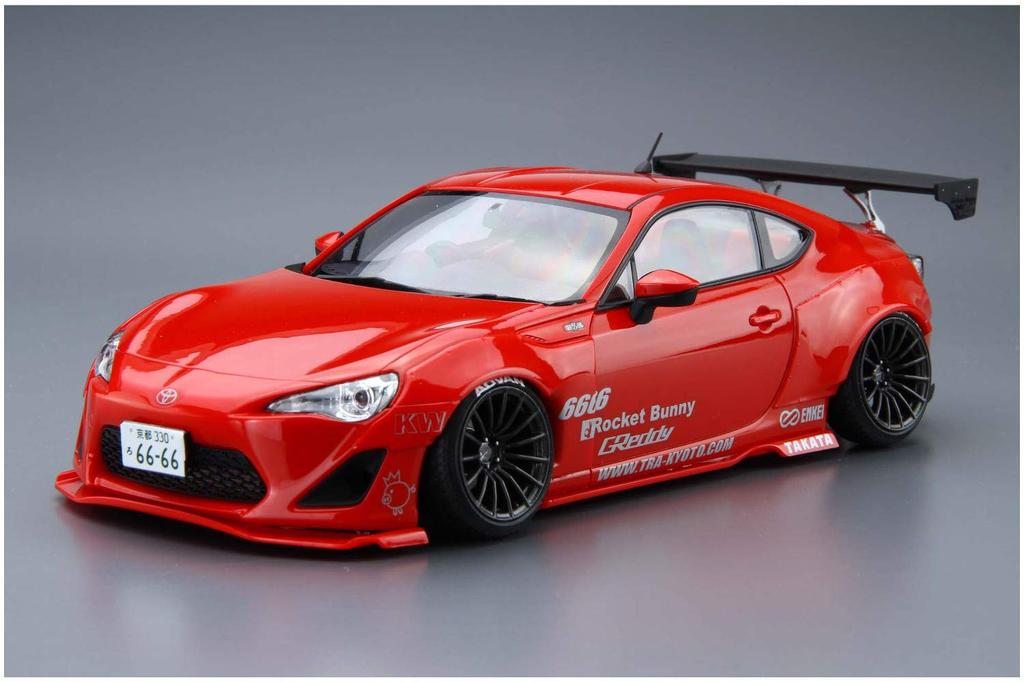 Aoshima Bunka Kyozai The Tuned Car ZN6 TOYOTA 86 BUNNY ENKEI Plastic Model 1/24 '12 GREDDY&ROCKET Ver.