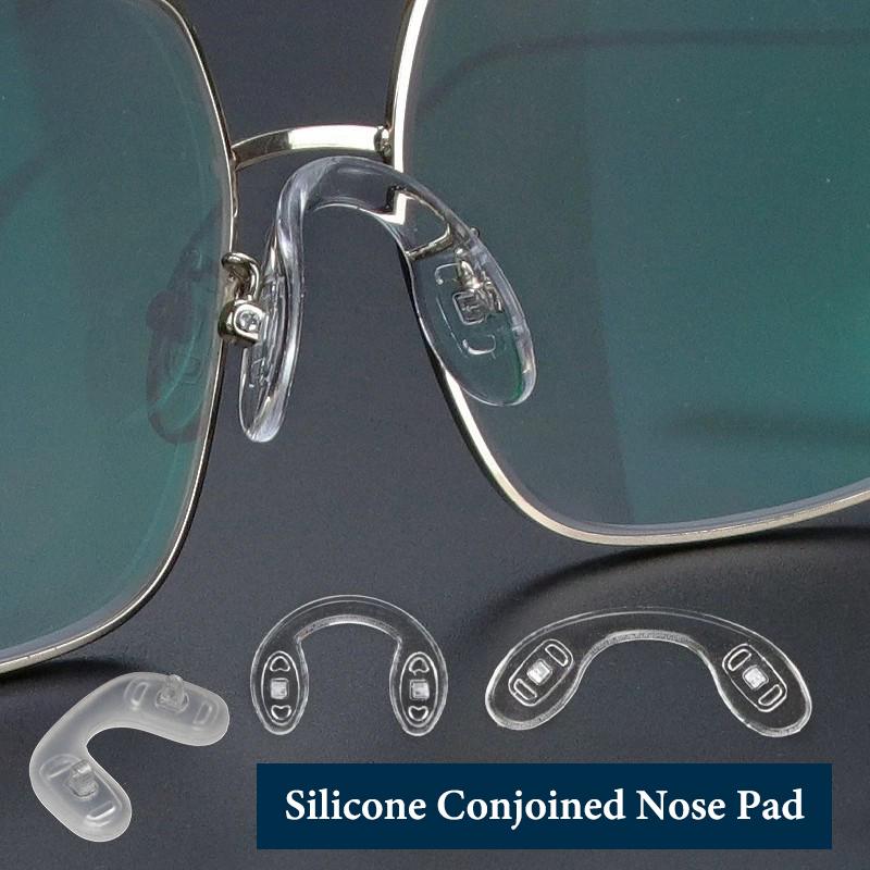 4Pcs Non-Slip U-Shaped Silicone Nose Pads-Repair Kits For Glasses Comfortable Soft And Breathable Accessories For Eyeglasses