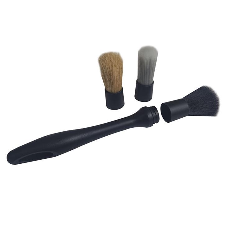 3Pcs Car Detailing Brush Set Soft Bristle Car Cleaning Brush Tire Wheel Brush