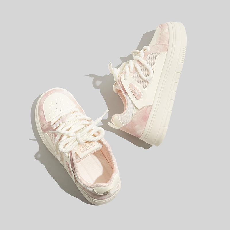 Single mesh 22 spring and summer new thick-soled casual shoes breathable thick baseplate shoes 35