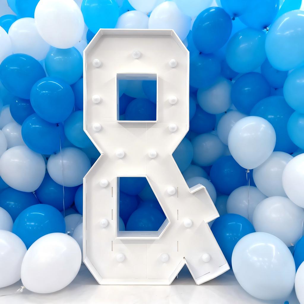 With Warm Lights 1Pc 120cm DIY LED Letter Light 3D KT Board Party Decoration Suitable for Birthday Party,Anniversary DIY Gifts