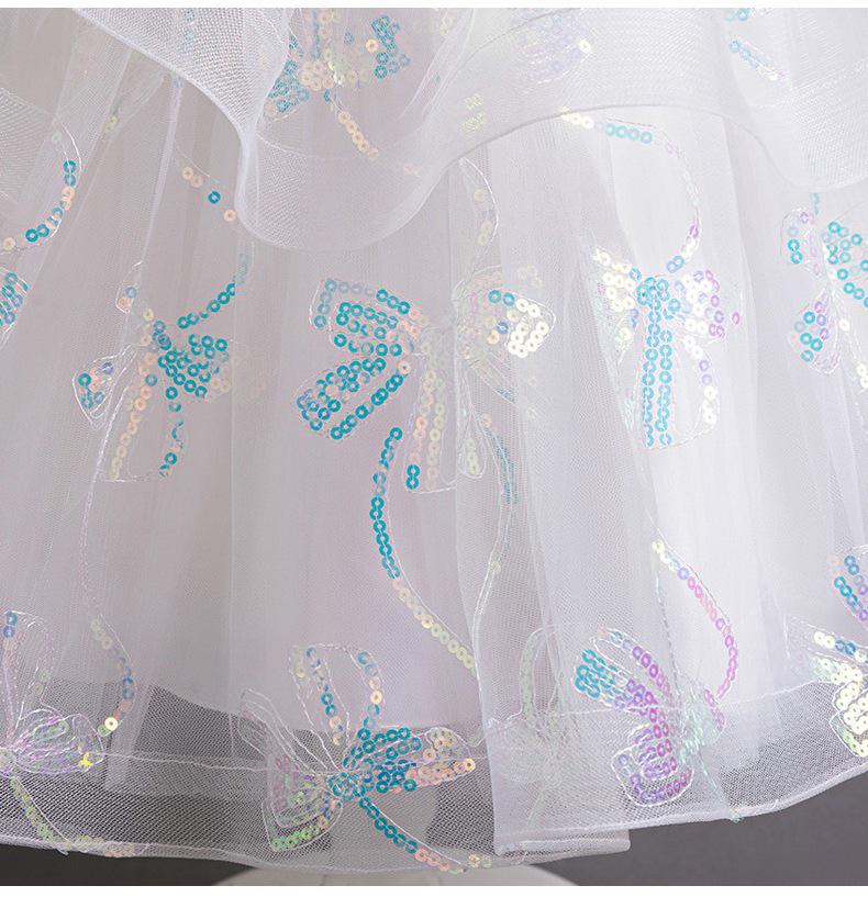Children’s Puffy Skirt Flower Dress – Princess Costume for Weddings & Birthdays