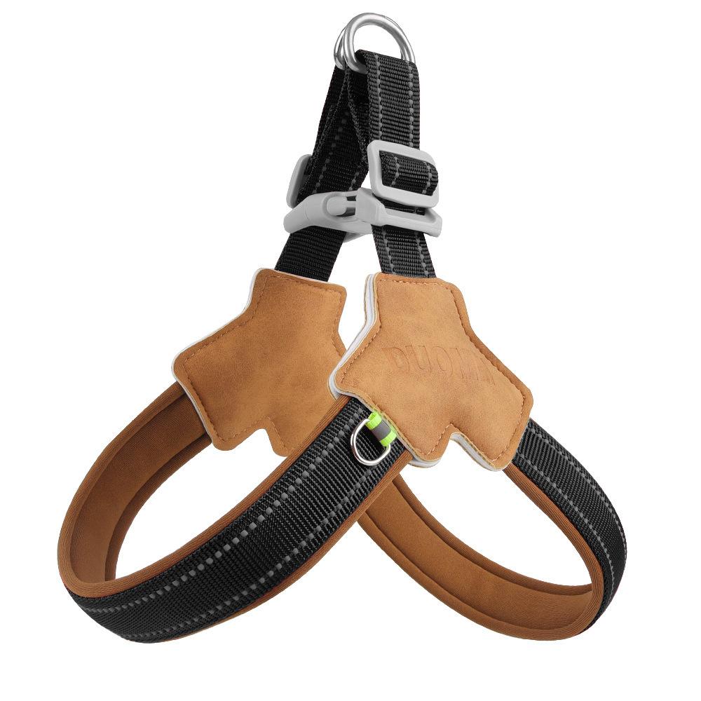 Puppy Chest Harness Saddle Pet Chest Harness Breathable Reflective Dog Leash Set Small & Medium Dog Traveling Products