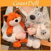 Forest Friends Plush Wolf And Fox Toys With Pp Cotton Filling For Kids Playroom Decor