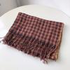 Spring/Summer Checkered Linen Women's Scarf