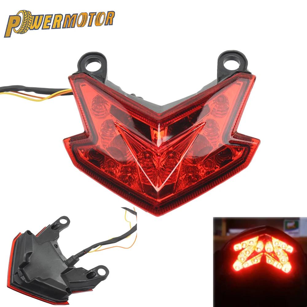 Motorcycle Motocross LED Taillight Turn Signals Light For Kawasaki Z800 ZX6R Z125 ZX636 2016-2023 Moto Accesorios Enduro