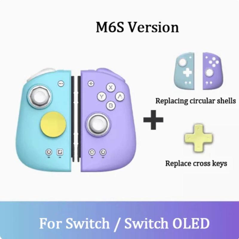 

M6S Мобильный игровой контроллер Регулируемый аркадный джойстик с HD вибрацией 6-осевой гироскоп