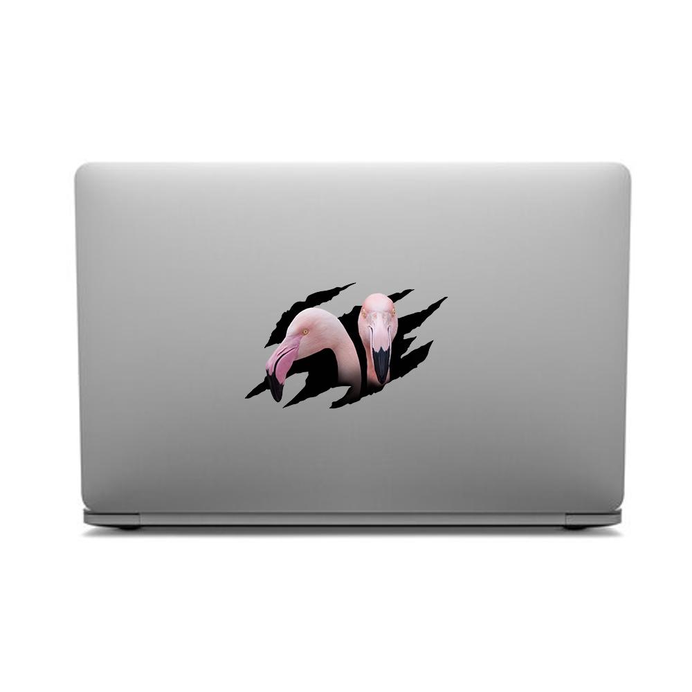 1PC 2D Flat Stickers Flamingo Animal Car Stickers Luggage Refrigerator Wall Stickers Laptop Toilet Stickers