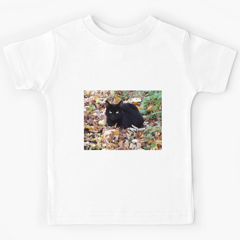 Black Cat Kids T-Shirt 100