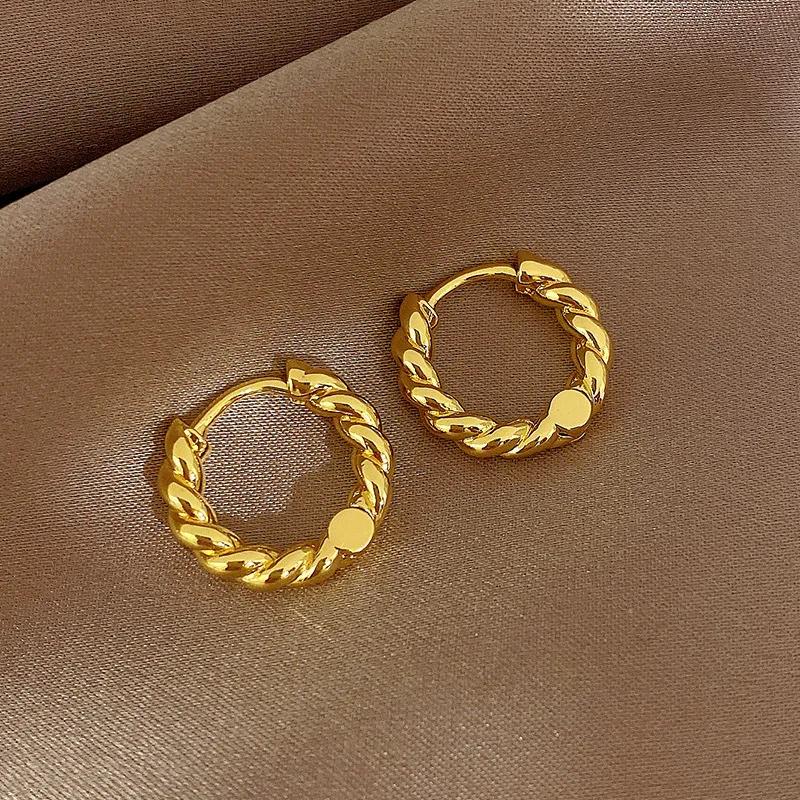 2Pcs/Set Sparkly Earrings Ear Stud Piercing Jewelry Korean Women'S Temperament Circle Pearl Earrings Party Jewelry Accessories