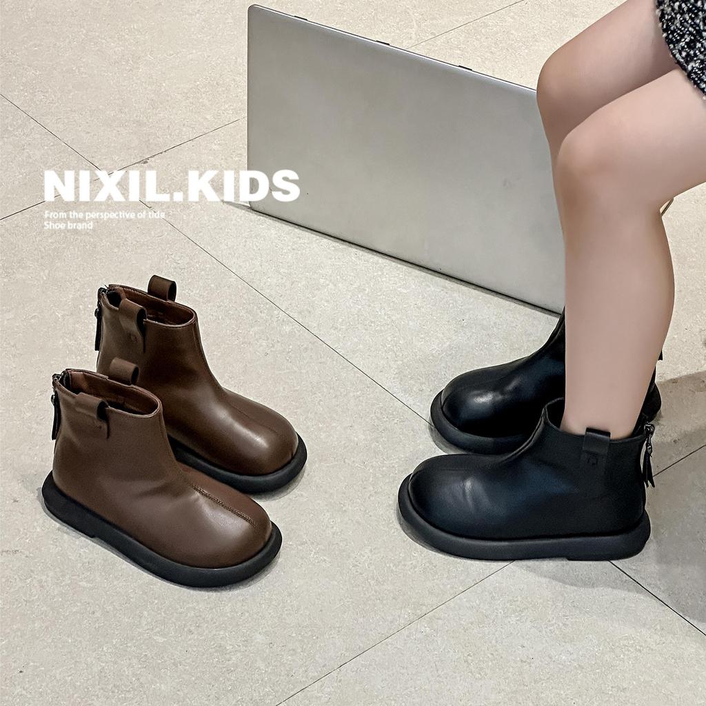 Barneskolette Jenter Moteable Enkle Vinterstøvler Koreansk Stil Prinsessestøvler