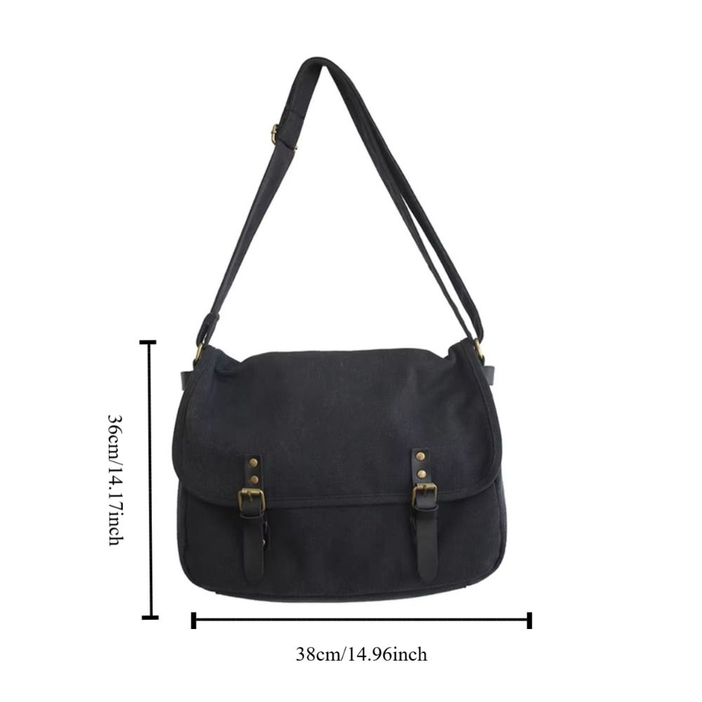 Vintage Crossbody Bag Casual Shoulder Bag Big Size Messenger Bag  Dating