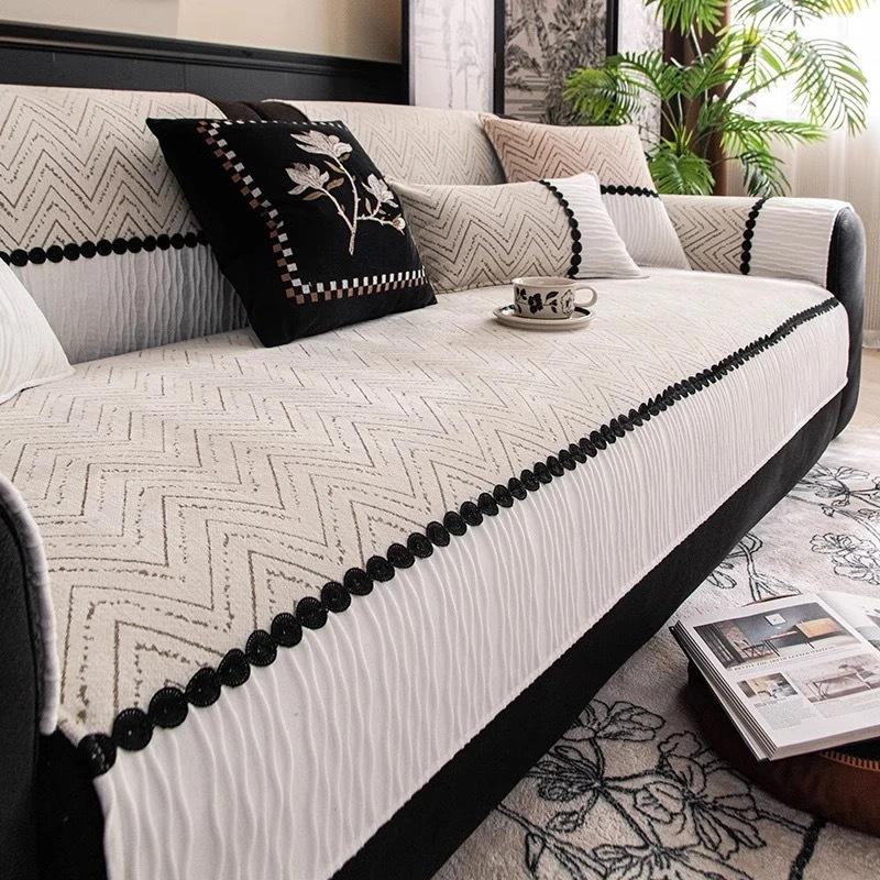 Chenier Sofa Cushion  New Four-Season Universal Leather Sofa Cover Seat Cushion Non-Slip Sofa Cover Cloth Towel Cushion