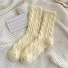 Warm Women's Socks New Winter Japanese Fashion Solid Color Fluffy Socks for Girls Home Thick Cute Floor Socks Kawaii Autumn Soft