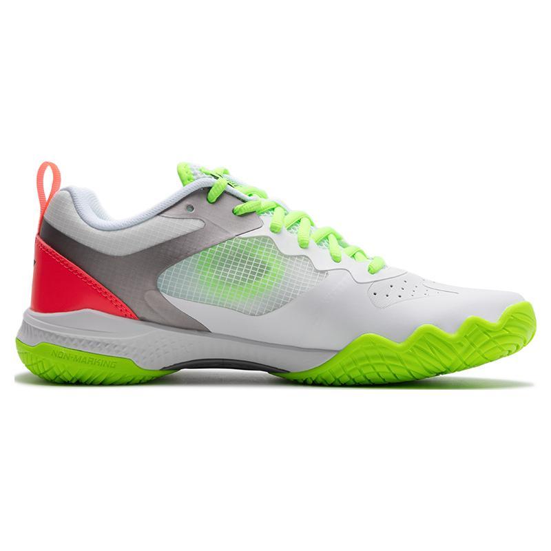Li Ning Gladiator Cushioning, Wear Resistant Low top Badminton Shoes Unisex Fluorescent Flame Red AYZT011-2