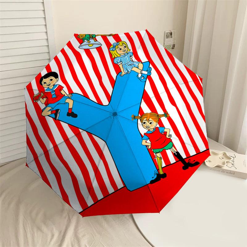 

1PC children s literature monkey Umbrella-8-Rib Reinforced, Automatic Open, Lightweight & Durable, Cute Fashion Accessory for Outdoor, Beach or Casual