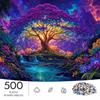 500pcs/Puzzle Game for Endurance And Logic Training - Exquisite Puzzle - (Night Sky Golden Branches Spirit Stream Illusion Valley) Suitable for Living