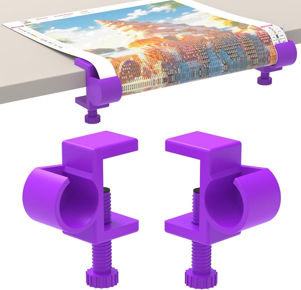 Diamond Painting Canvas Roll Holder Scroll Fixer Storage Tool Adjustable Diamond Painting Canvas Art Painting Holder Table Clamp