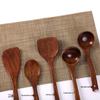 Sour Jujube Wood Long Handle Spoon & Spatula Set - Non-stick, High Heat Resistant, Perfect for Stir-fry & Soup