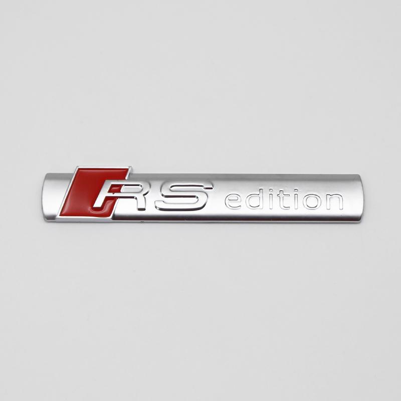 hot SLINE Badge Front Grille Badge Body Trunk Decoration quattro Sticker Auto Emblem Accessories For Sline A6 A7 A8 TT Q3