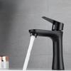 Bathroom Sink Black Faucet 304 Stainless Steel Single Cold Faucet Household Modern Stylish Water Tap