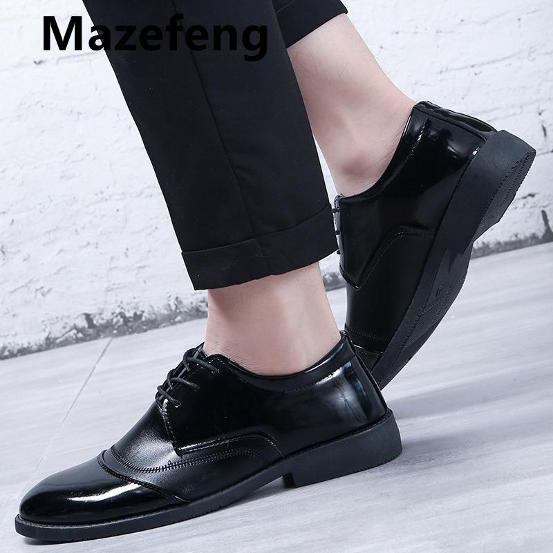 Fashion 2024 New Men Dress Shoes High Quality Leather Formal Shoes Men Big Size 39-44 Oxford Shoes for Men Fashion Office Shoes Men