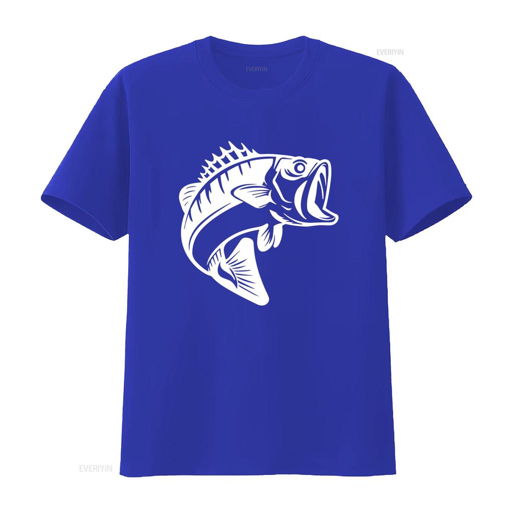 Cool Sea Bass Fishing T Shirt for Men Outdoor Adventure Vintage Washed Graphic Casual Unisex Stretched Breathable Fashion