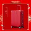 KANDEXS Damen Rot-Aluminium-Koffer