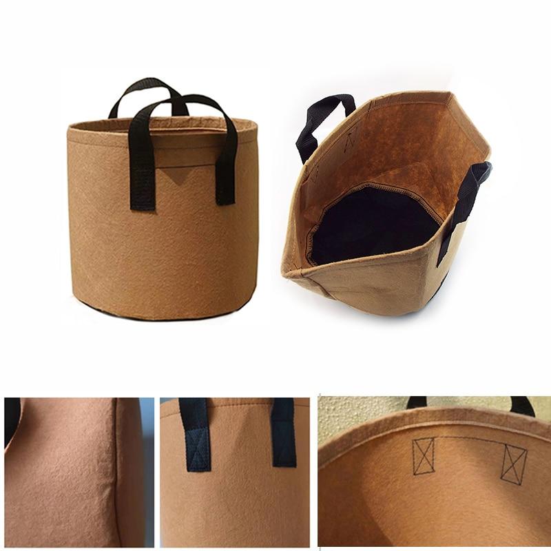 

5-галлонные мешки для выращивания растений, овощи, цветы, картофель, нетканый материал, горшок, контейнер, садовая сумка для посадки с ручкой