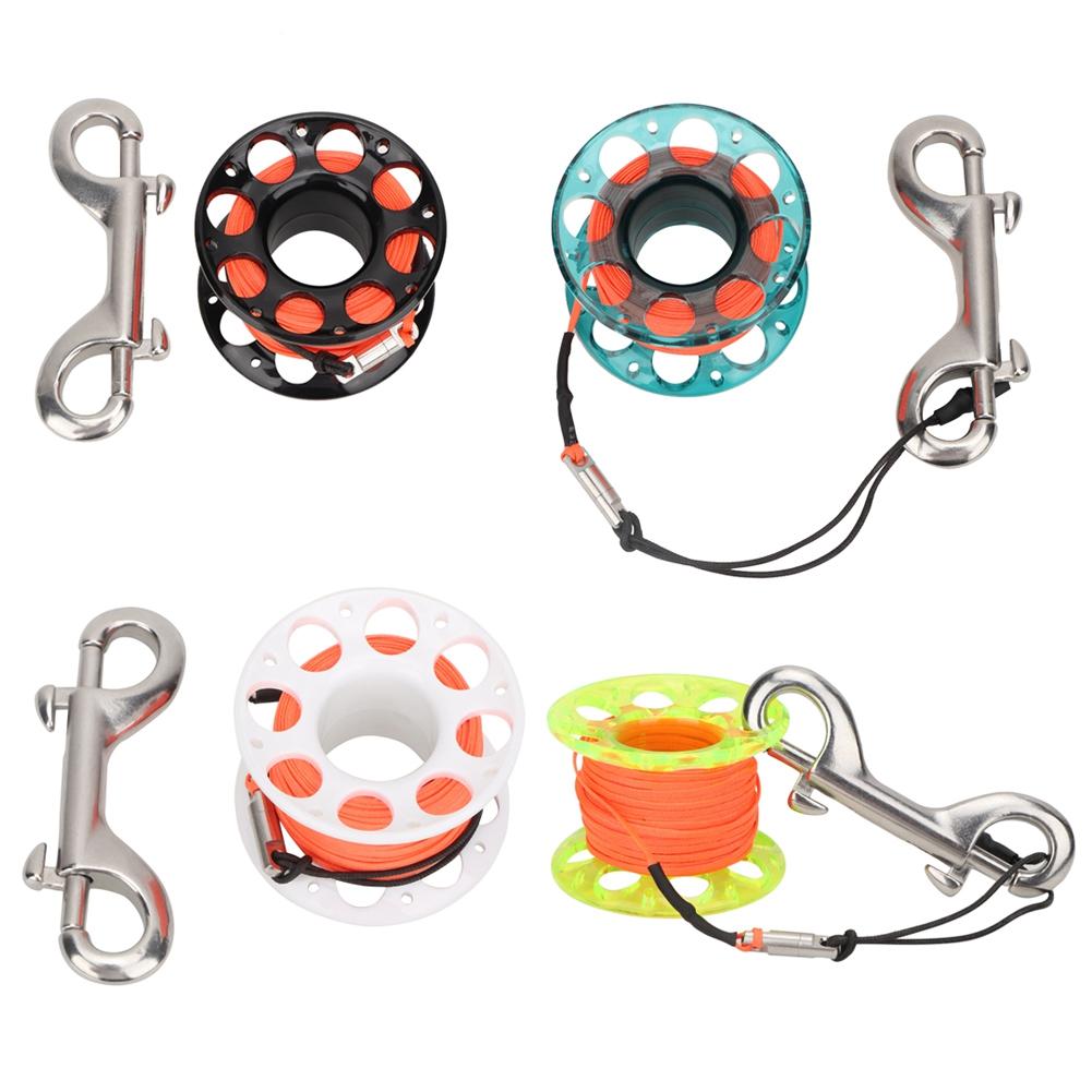 Satın alın 15m Durable Plastic Diving Finger Spool Reel Diver