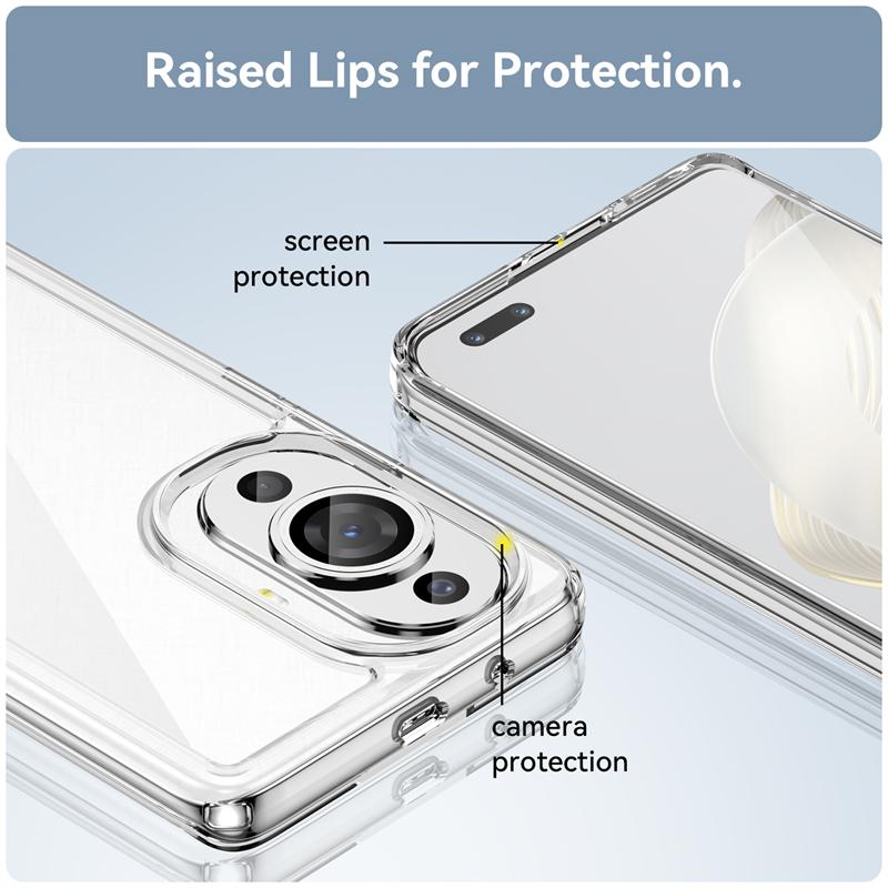 Für Cover Huawei Nova 12S Hülle Huawei Nova 12S Capas Neu Stoßfestes Handy Bumper Transparente Farbe Klar Fundas Huawei Nova 12S