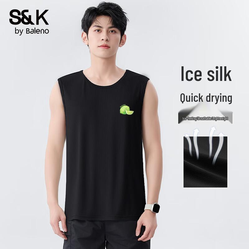 

Baleno Men s Ice Silk Quick-Dry Sleeveless Vest M